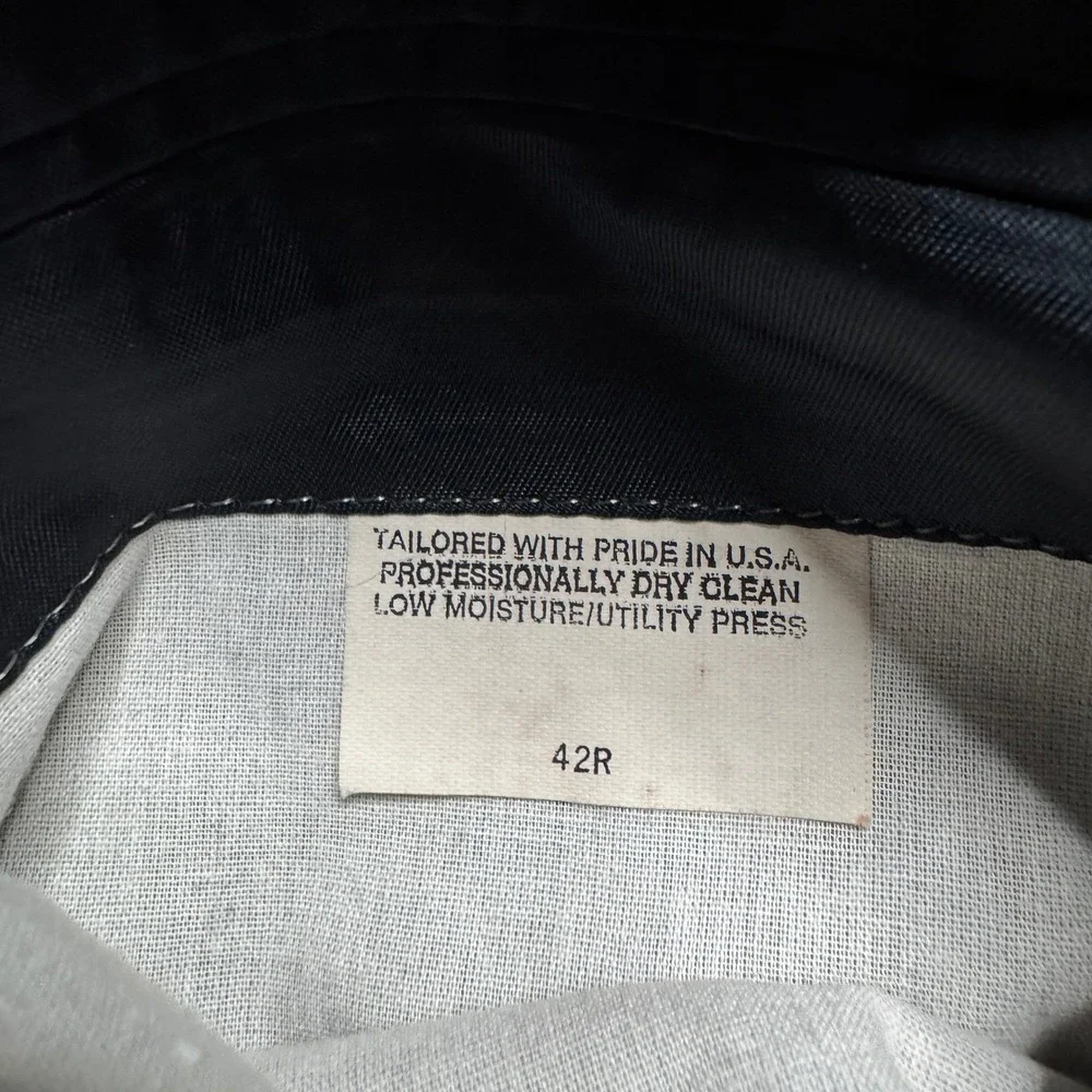 Vintage USA Christian Brooks‎ Men's 44L 36W Wool Pinstripe Two-Piece Suit